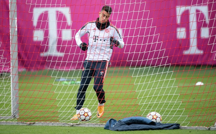 Ersatzspieler Marc Roca während eines Trainings an der Säbener Straße.