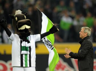 Trainer Lucien Favre führte die Gladbacher von 2011 bis 2015 vom Fast-Abstieg bis nach Europa. Trainer Lucien Favre führte die Gladbacher von 2011 bis 2015 vom Fast-Abstieg bis nach Europa.