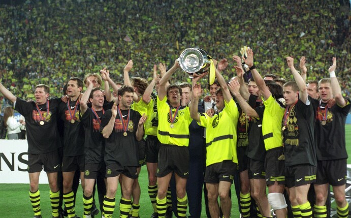 Borussia Dortmund gewann das Champions-League-Finale 1997 gegen Juventus Turin mit 3:1.