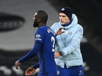 «Er steht auf einer Stufe mit Pep Guardiola und Jürgen Klopp», sagt Chelsea-Spieler Antonio Rüdiger (l) über seinen Trainer Thomas Tuchel. «Er steht auf einer Stufe mit Pep Guardiola und Jürgen Klopp», sagt Chelsea-Spieler Antonio Rüdiger (l) über seinen Trainer Thomas Tuchel.