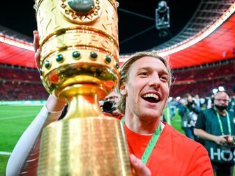 Ließ nach dem Pokalsieg seinen Emotionen freien Lauf. Ließ nach dem Pokalsieg seinen Emotionen freien Lauf.