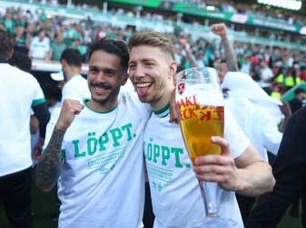 Mit Werder Bremen stieg Weiser als Leihspieler in die Bundesliga auf. Foto: Lars Baron/Getty Images Mit Werder Bremen stieg Weiser als Leihspieler in die Bundesliga auf. Foto: Lars Baron/Getty Images