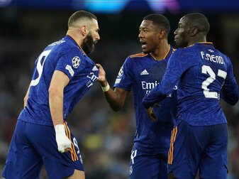 Gibt sich vor dem Champions-League-Finale selbstbewusst: Real Madrids David Alaba (M). Gibt sich vor dem Champions-League-Finale selbstbewusst: Real Madrids David Alaba (M).