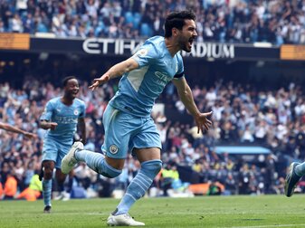 Schießt Manchester City mit einem Doppelpack zum Titel: Ilkay Gündogan. Schießt Manchester City mit einem Doppelpack zum Titel: Ilkay Gündogan.