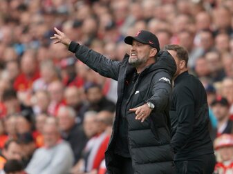 Jürgen Klopp, Trainer des FC Liverpool, will sein Team gegen Real Madrid gewinnen sehen. Jürgen Klopp, Trainer des FC Liverpool, will sein Team gegen Real Madrid gewinnen sehen.