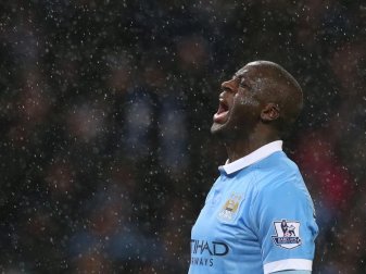 Yaya Touré brachte Manchester City mit seinem Treffer auf die Siegerstraße. Foto: Nigel Roddis Yaya Touré brachte Manchester City mit seinem Treffer auf die Siegerstraße. Foto: Nigel Roddis