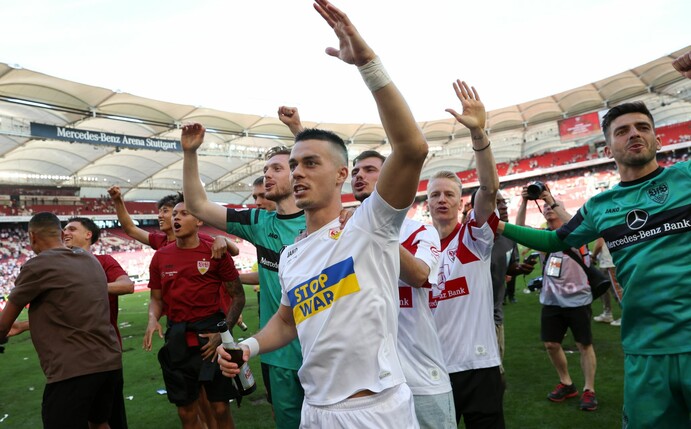 Erik Thommy (M.) wird den VfB Stuttgart verlassen.