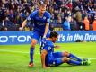 Höchstens beim Jnbeln scheinen die Spieler von Leicester City mal ins Wnaken zu geraten. Foto: Tim Keeton