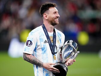 «Wunderschön»: Argentiniens Messi freut sich nach dem Sieg gegen Italien auf weitere Gegner.