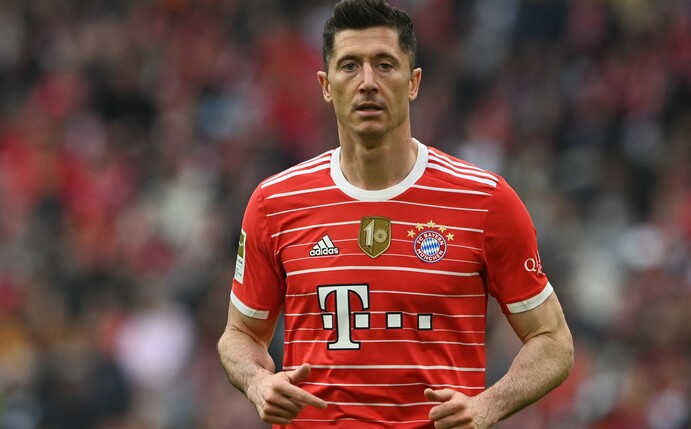 Lewandowski stellte klar: Seinen 2023 auslaufenden Vertrag wird er nicht verlängern. Foto: Christof Stach/AFP via Getty Images