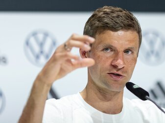 Führungsspieler in der deutschen Nationalmannschaft: Thomas Müller. Führungsspieler in der deutschen Nationalmannschaft: Thomas Müller.