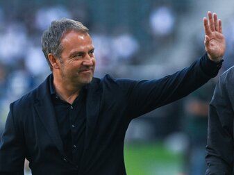 Bundestrainer Trainer Hansi Flick ist zufrieden mit seiner Mannschaft. Bundestrainer Trainer Hansi Flick ist zufrieden mit seiner Mannschaft.