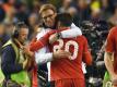 Liverpools Trainer Jürgen Klopp war nach dem Sieg gegen ManUnited überglücklich. Foto: Peter Powell
