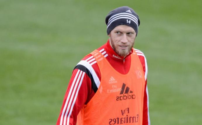 Aaron Hunt ist beim HSV wieder ins Mannschaftstraining eingestiegen. Foto: Thomas Eisenhuth
