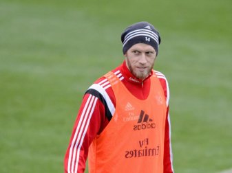 Aaron Hunt ist beim HSV wieder ins Mannschaftstraining eingestiegen. Foto: Thomas Eisenhuth Aaron Hunt ist beim HSV wieder ins Mannschaftstraining eingestiegen. Foto: Thomas Eisenhuth