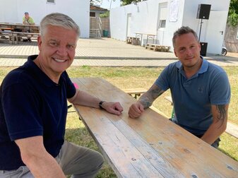 Frank Steffel (l) und Kay Bernstein (r) kandidieren bei um den vakanten Posten des Präsidenten von Hertha BSC. Frank Steffel (l) und Kay Bernstein (r) kandidieren bei um den vakanten Posten des Präsidenten von Hertha BSC.