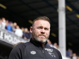 Ist nicht mehr Trainer von Derby County: Wayne Rooney. Ist nicht mehr Trainer von Derby County: Wayne Rooney.