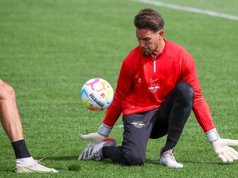 Er ist der Neuzugang im RB-Tor: Janis Blaswich. Er ist der Neuzugang im RB-Tor: Janis Blaswich.