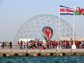 Die Macher der WM in Katar haben erneut betont, dass reisende Fans bei der Endrunde im Winter ausreichend Schlafplätze Die Macher der WM in Katar haben erneut betont, dass reisende Fans bei der Endrunde im Winter ausreichend Schlafplätze
