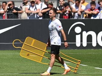 Läuft in Frankfurt künftig mit der 27 auf: Mario Götze. Läuft in Frankfurt künftig mit der 27 auf: Mario Götze.