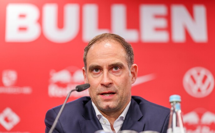 Vereinsvorsitzender und Geschäftsführer von RB Leipzig: Oliver Mintzlaff gibt ein Statement.