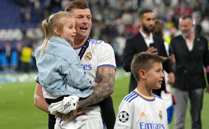 Beim Finale der Champions League waren Frau und Kinder von Toni Kroos dabei.