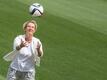 Sie macht ihr Team für die EM in England bereit: Fußball-Bundestrainerin Martina Voss-Tecklenburg.