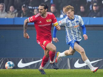 Hertha BSC setzt langfristig auf Julian Eitschberger (r). Hertha BSC setzt langfristig auf Julian Eitschberger (r).