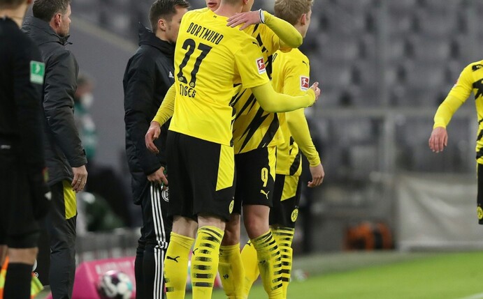 Ein "Mini-Haaland" für den 1. FC Köln? Neuzugang Steffen Tigges hat sich vor seinem früheren Dortmunder Mitspieler Er