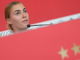 Kann sich mittlerweile nur noch auf Profifußball konzentrieren: Laura Freigang. Kann sich mittlerweile nur noch auf Profifußball konzentrieren: Laura Freigang.