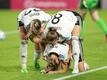 BRENTFORD, ENGLAND - JULY 08: Alexandra Popp of Germany celebrates with teammates after scoring their team's fourth goal during the UEFA Women's Euro 2022 group B match between Germany and Denmark at 