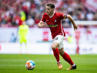 Spielt bereits seit 2006 für den SC Freiburg: Christian Günter in Aktion. Spielt bereits seit 2006 für den SC Freiburg: Christian Günter in Aktion.