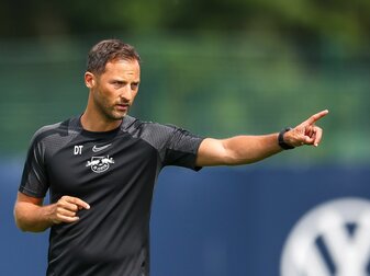 Nutzte das letzte Testspiel im Trainingslager um den gesamten Kader zu testen: RB Leipzigs Trainer Domenico Tedesco. Nutzte das letzte Testspiel im Trainingslager um den gesamten Kader zu testen: RB Leipzigs Trainer Domenico Tedesco.