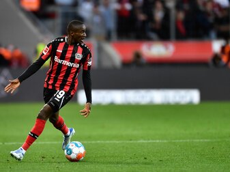 Bleibt bei Bayer Leverkusen: Der Franzose Moussa Diaby. Bleibt bei Bayer Leverkusen: Der Franzose Moussa Diaby.