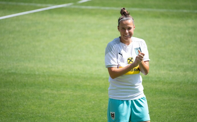 Auf sie müssen die deutschen Spielerinnen im K.o.-Spiel gegen Österreich besonders achten: Nicole Billa.