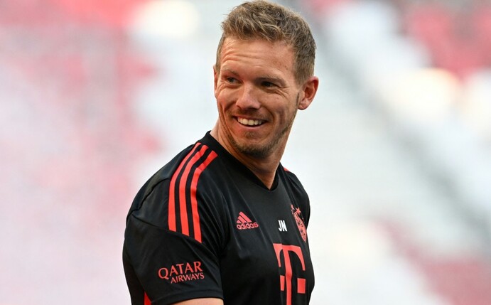 Julian Nagelsmann sieht den "neuen" FC Bayern auch ohne Torgarant Robert Lewandowski für die kommende Saison top aufges