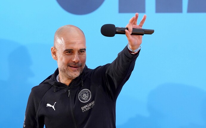 Dementierte ein Interesse an PSG-Star Neymar: ManCity-Coach Pep Guardiola.