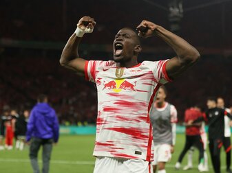 War das Pokalfinale Mukieles letztes Pflichtspiel für RB Leipzig? Foto: Martin Rose/Getty Images War das Pokalfinale Mukieles letztes Pflichtspiel für RB Leipzig? Foto: Martin Rose/Getty Images