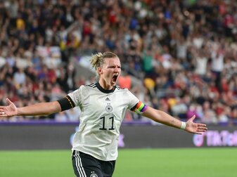 Hat schon vier Tore in dieser EM geschossen: Deutschlands Kapitänin Alexandra Popp. Hat schon vier Tore in dieser EM geschossen: Deutschlands Kapitänin Alexandra Popp.