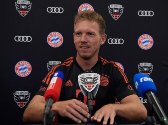 Bayern-Trainer Julian Nagelsmann lobt Harry Kane. Bayern-Trainer Julian Nagelsmann lobt Harry Kane.