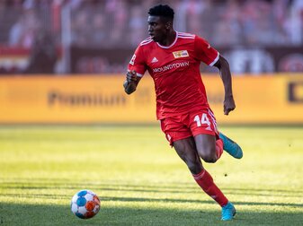 Hatte seinen inoffiziellen Abschied von Union Berlin beim Testspiel gegen seinen neuen Club Nottingham Forest: Taiwo Awoniyi. Hatte seinen inoffiziellen Abschied von Union Berlin beim Testspiel gegen seinen neuen Club Nottingham Forest: Taiwo Awoniyi.