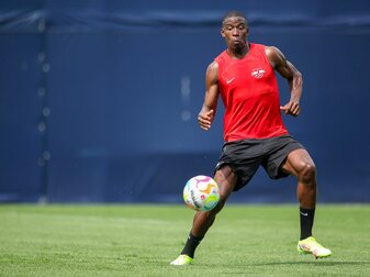 Könnte von Leipzig zu PSG wechseln: Nordi Mukiele. Könnte von Leipzig zu PSG wechseln: Nordi Mukiele.