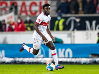 Soll vor dem Wechsel zu Nottingham Forest stehen: Orel Mangala vom VfB Stuttgart in Aktion. Soll vor dem Wechsel zu Nottingham Forest stehen: Orel Mangala vom VfB Stuttgart in Aktion.