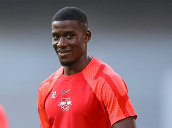 Spielte seit der Saison 2018/2019 für den Fußball-Bundesligisten RB Leipzig: Nordi Mukiele. Spielte seit der Saison 2018/2019 für den Fußball-Bundesligisten RB Leipzig: Nordi Mukiele.