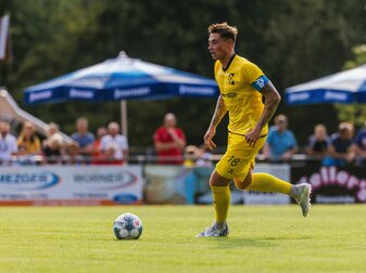 Trifft mit dem SV Oberachern auf Borussia Mönchengladbach: Kapitän Nicola Leberer. Trifft mit dem SV Oberachern auf Borussia Mönchengladbach: Kapitän Nicola Leberer.
