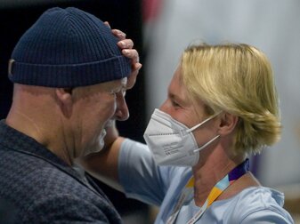 Machen gerne Urlaub auf Mallorca: Bundestrainerin Martina Voss-Tecklenburg und ihr Mann Hermann Tecklenburg. Machen gerne Urlaub auf Mallorca: Bundestrainerin Martina Voss-Tecklenburg und ihr Mann Hermann Tecklenburg.