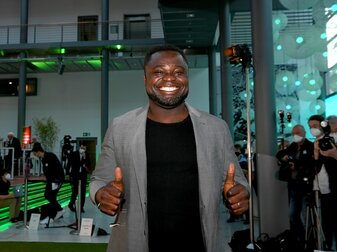 Der ehemalige Fussball-Nationalspieler Gerald Asamoah bei der Verleihung der Sepp-Herberger-Awards 2022. Der ehemalige Fussball-Nationalspieler Gerald Asamoah bei der Verleihung der Sepp-Herberger-Awards 2022.