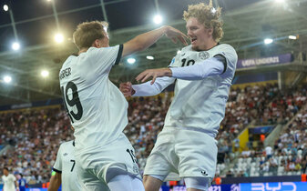 Foto: Deutsche U21 im Finale – Wie oft traf Bayern-Wunschspieler Woltemade?