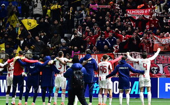 champions-league-kairat-almaty-0-1-olympiakos-piraeus-schlussjubel champions-league-kairat-almaty-0-1-olympiakos-piraeus-schlussjubel