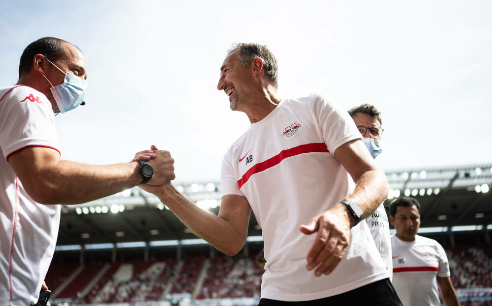 Mainz-Trainer Achim Beierlorzer nach dem 2. Spieltag 2020/2021. Am 28. September, nur einen Tag später, wurde er entlassen...